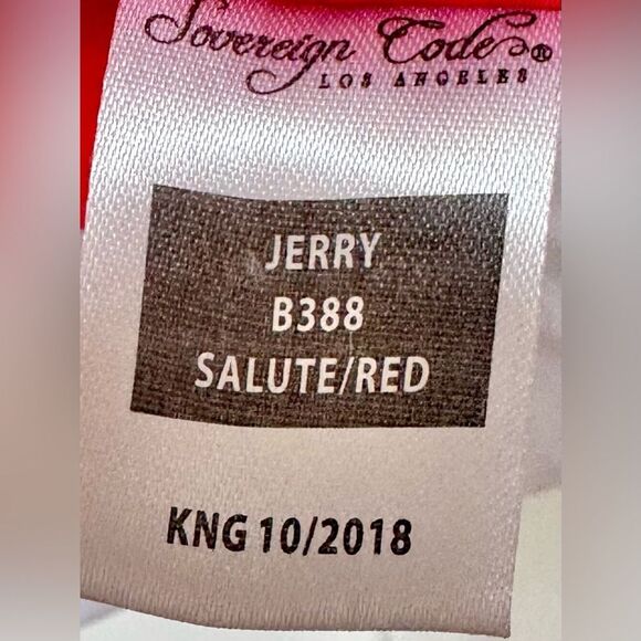 Sovereign Code Los Angeles Red White Zip Up Jacket. Medium. - Picture 7 of 8